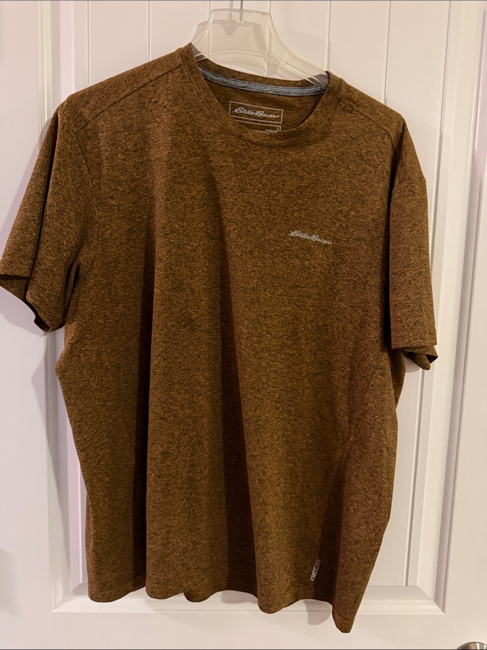 Eddie Bauer Brown Heather Short Sleeve Crew Tee